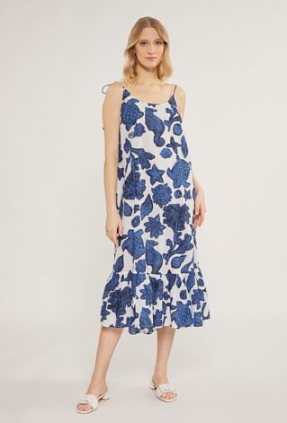 Letnia sukienka damska z wzorem