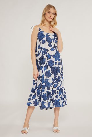 Letnia sukienka damska z wzorem