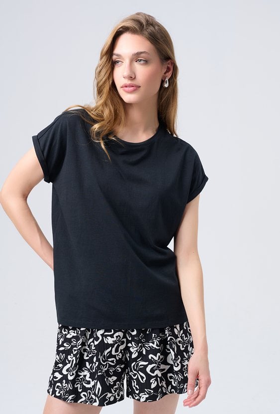 Czarny T-shirt basic