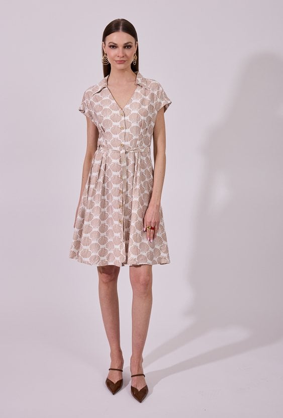 Sukienka mini z wiązaniem