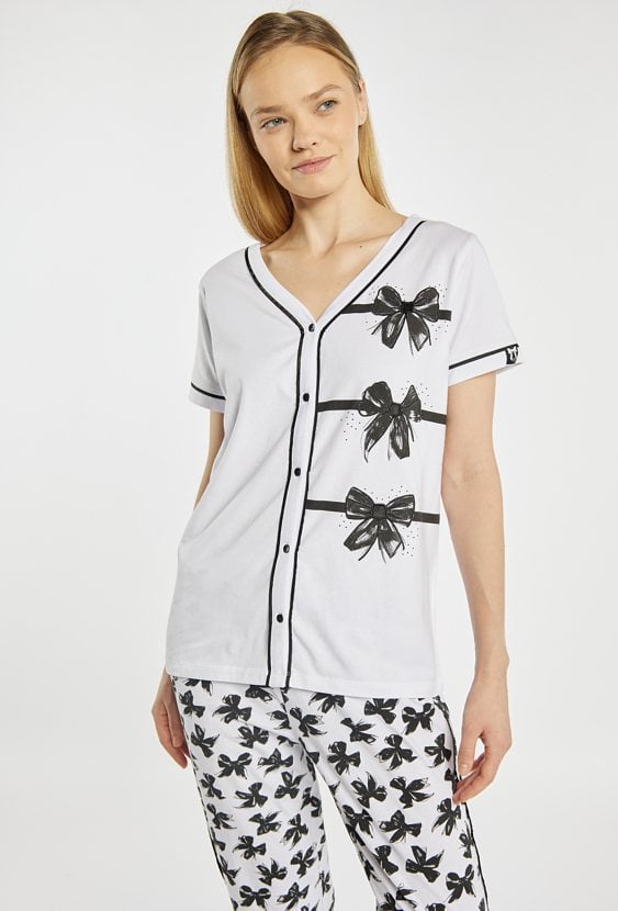 Rozpinana koszulka od piżamy