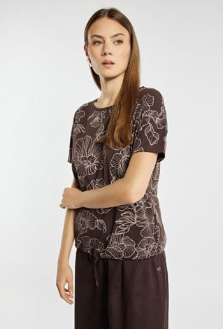 Wzorzysty T-shirt