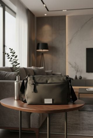 Trzykomorowa torebka damska