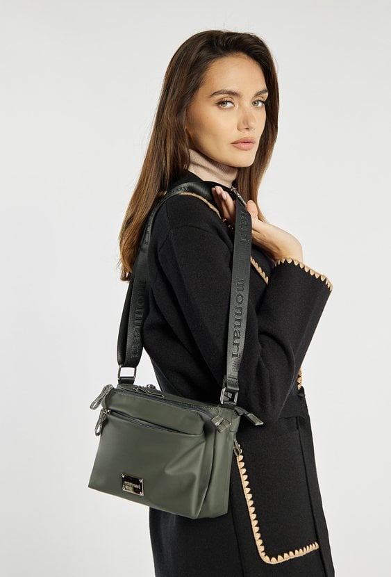 Trzykomorowa torebka damska