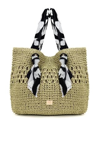 Duża pleciona torebka na ramię NOBO