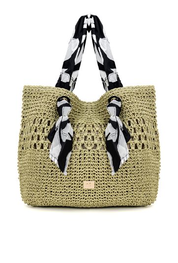 Duża pleciona torebka na ramię NOBO