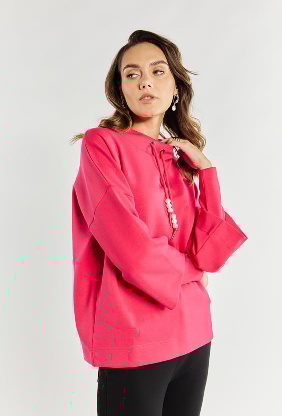 Bluza damska z koralikami