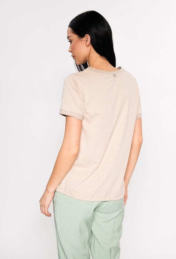 Bawełniany t-shirt z wzorem