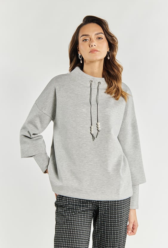 Bluza damska z koralikami