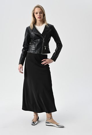 Kurtka z imitacji skóry