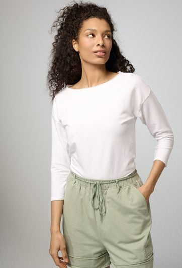 Gładka bluza z bawełny