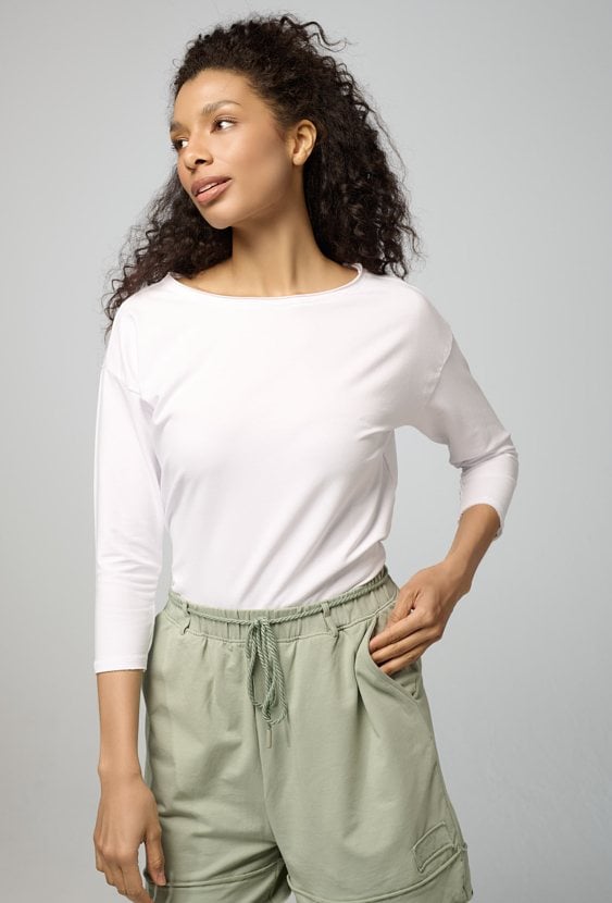 Gładka bluza z bawełny