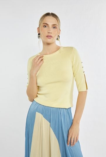 Sweter z krótkim rękawem