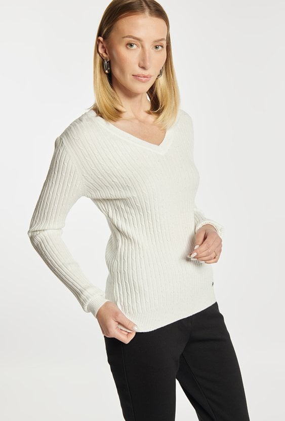 Dopasowany sweter damski