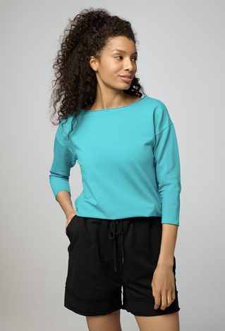 Gładka bluza z bawełny