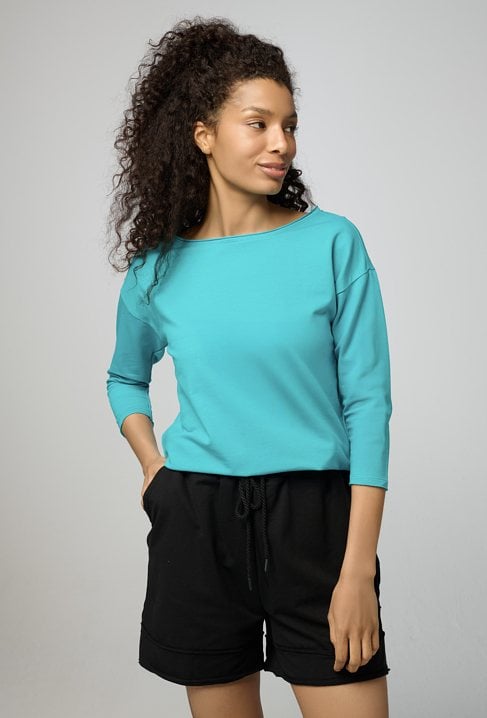 Gładka bluza z bawełny