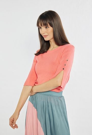 Sweter z krótkim rękawem