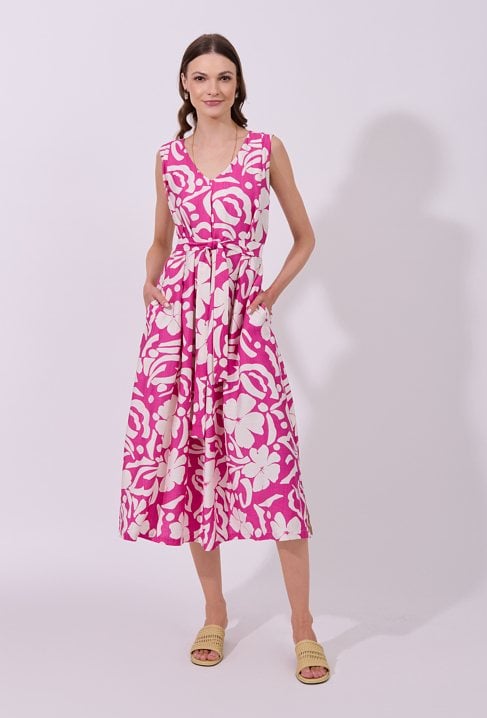 Wzorzysta sukienka damska