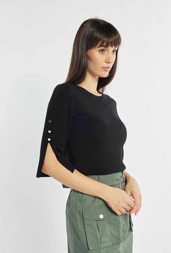 Sweter z krótkim rękawem