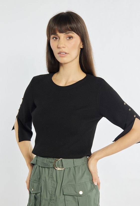 Sweter z krótkim rękawem