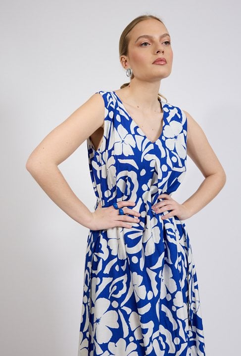 Wzorzysta sukienka damska