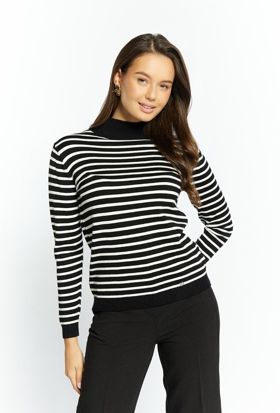 Sweter damski w paski