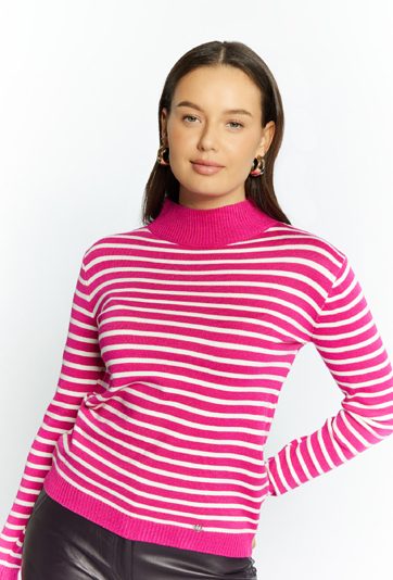 Sweter damski w paski