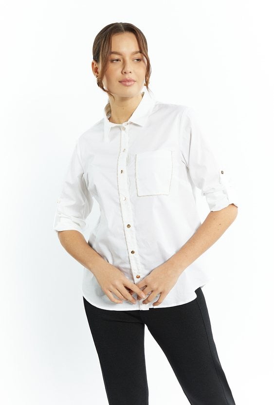 Koszula damska o swobodnym fasonie