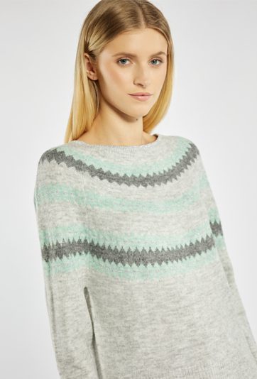 Sweter damski z wzorem