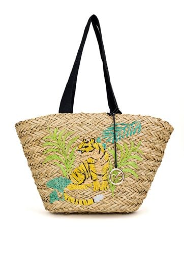 Koszyk Nobo z haftowanym tygrysem