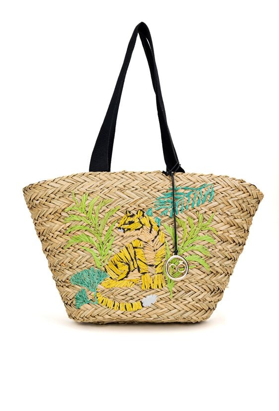 Koszyk Nobo z haftowanym tygrysem
