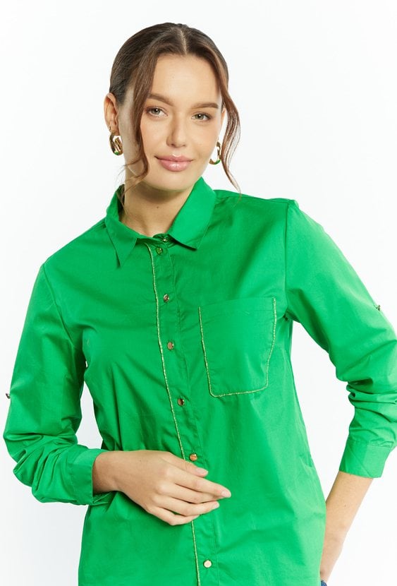 Koszula damska o swobodnym fasonie