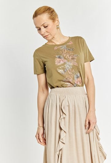 T-shirt damski z wzorem