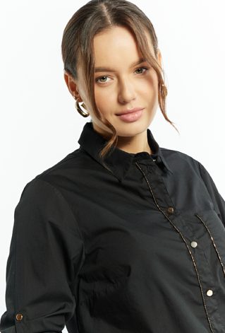 Koszula damska o swobodnym fasonie