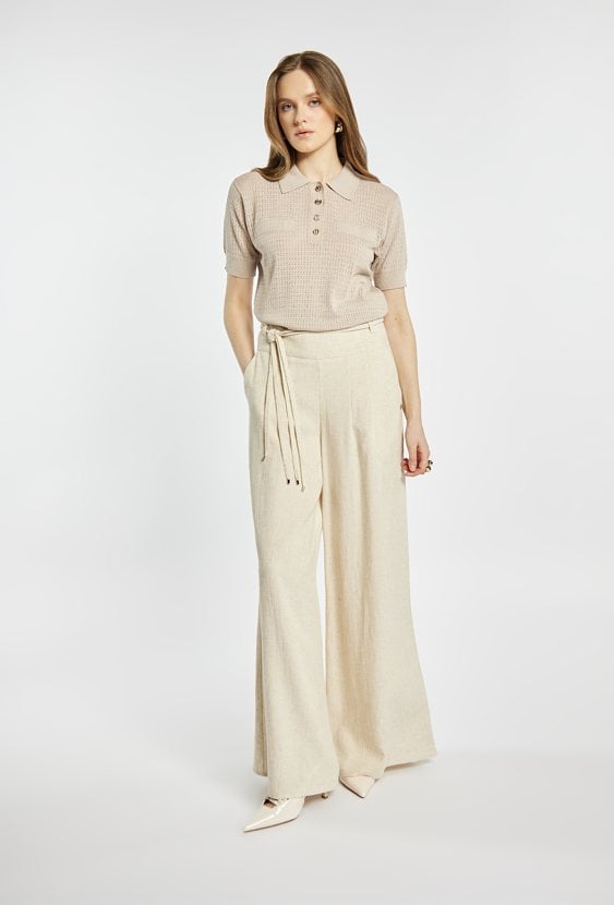 Sweter damski z kołnierzem