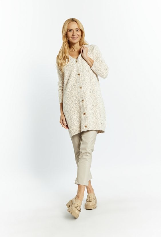 Dłuższy sweter damski