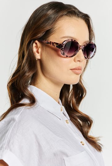 Okulary przeciwsłoneczne ze zwierzęcym wzorem