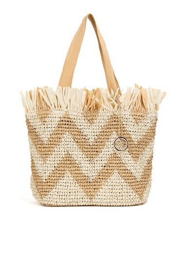 Koszyk NOBO w etniczny wzór z frędzlami