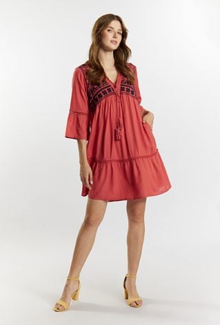 Sukienka damska o luźnym fasonie