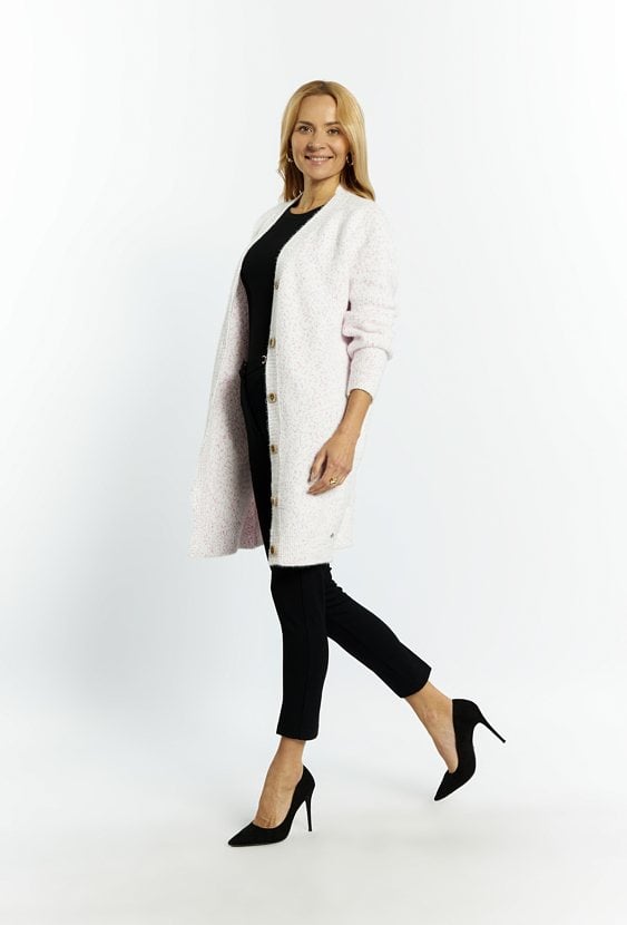 Dłuższy sweter damski