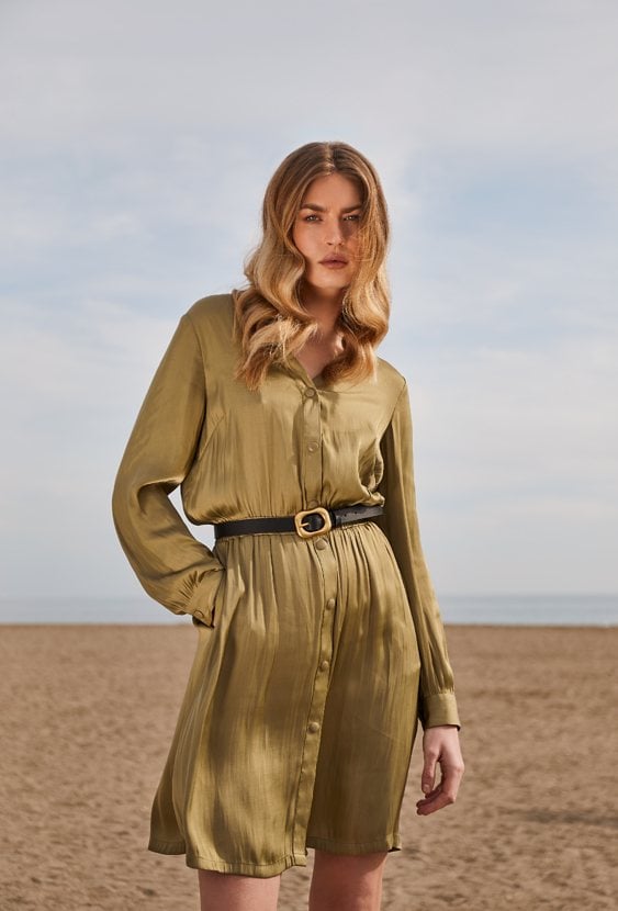 Sukienka damska ze ściągaczem