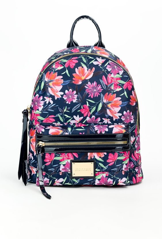 Plecak z kolorowym kwiatowym wzorem