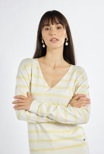 Damski sweter w paski