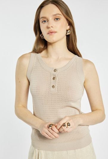 Ażurowy sweter damski