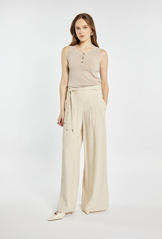 Ażurowy sweter damski