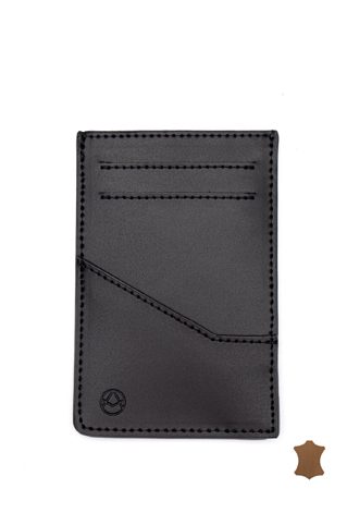 Holder na karty ze skóry naturalnej