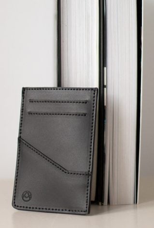 Holder na karty ze skóry naturalnej