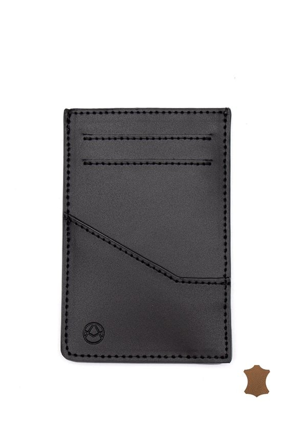 Holder na karty ze skóry naturalnej