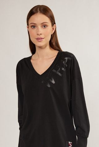 Bluzka z ozdobnym napisem