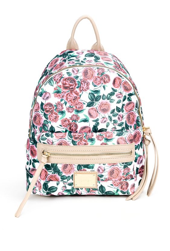 Plecak z kolorowym kwiatowym wzorem